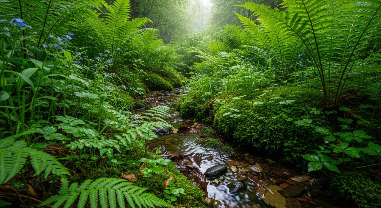 섬꿩고사리가 자라는 환경