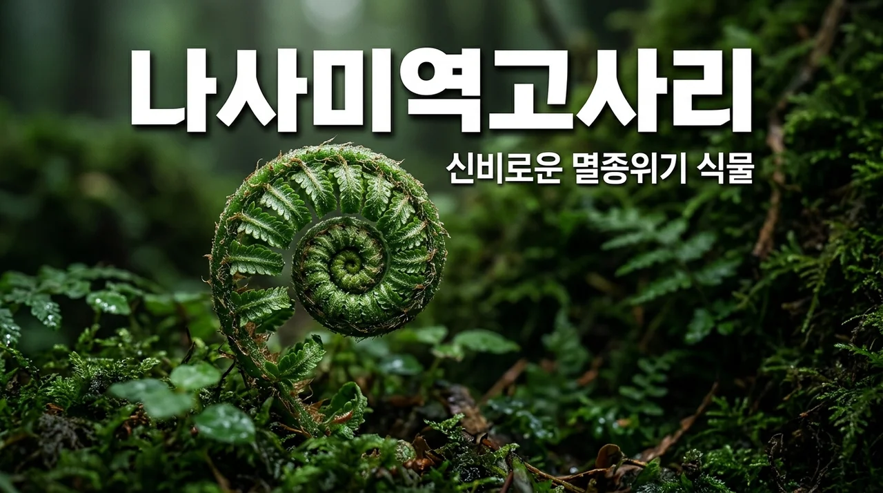 나사미역고사리, 신비로운 나사 모양의 멸종위기 식물 이야기