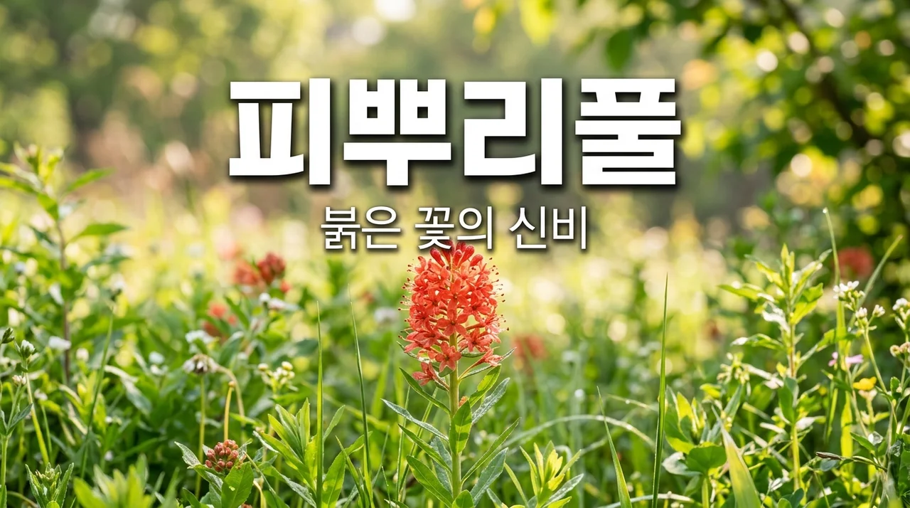 피뿌리풀, 붉은 꽃의 신비와 매력적인 생태 이야기