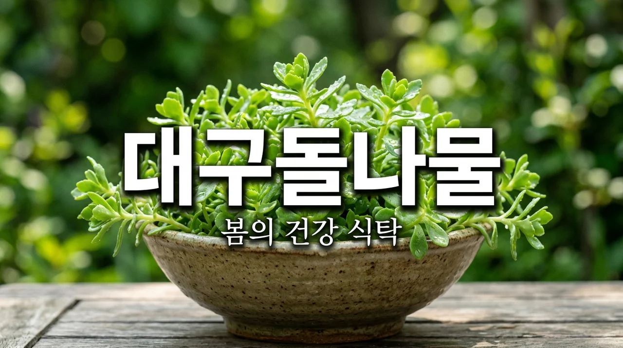 대구돌나물 효능과 먹는 법: 봄철 식탁을 채우는 건강한 매력
