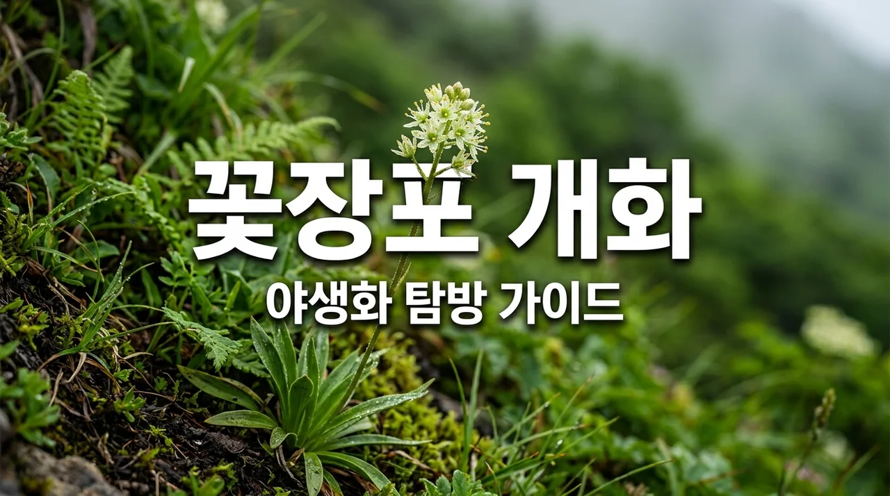 꽃장포 개화 시기와 특징: 야생화 탐방의 즐거움