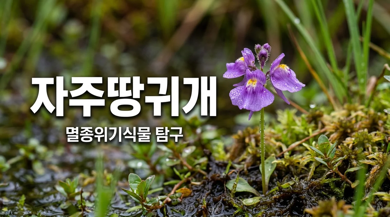 자주땅귀개, 멸종위기 식물이 들려주는 보랏빛 이야기