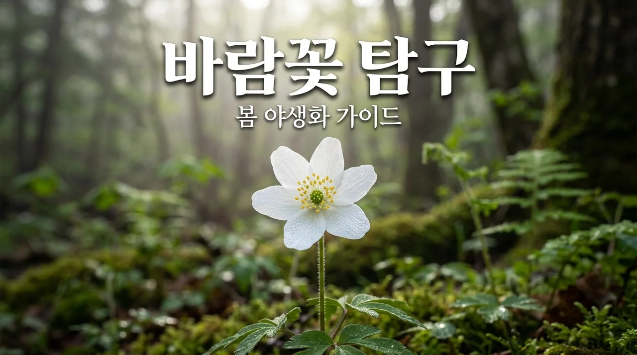 바람꽃의 모든 것: 종류부터 봄철 등산 야생화 관찰 팁까지