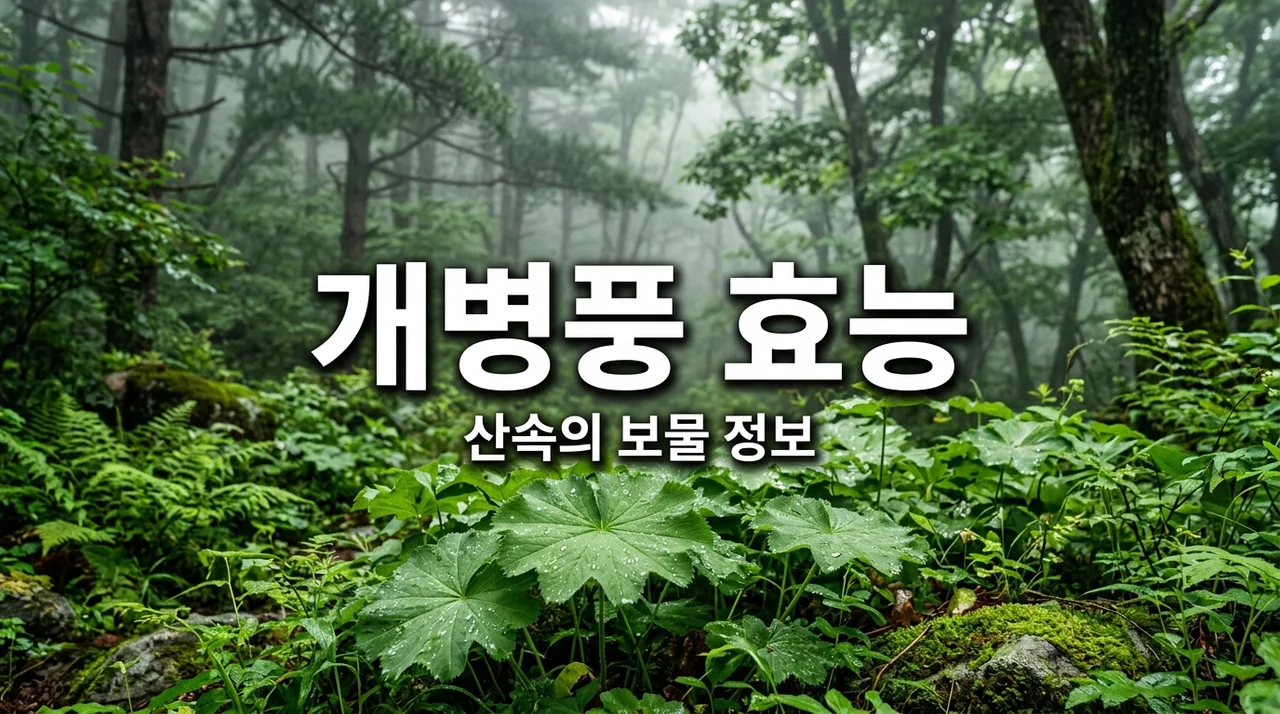 개병풍 효능과 특징, 산속에서 만나는 귀한 식물 알아보기