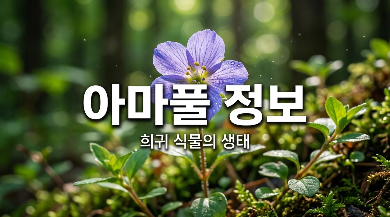 아마풀 특징과 자생지 환경, 희귀 식물 아마풀을 아시나요?