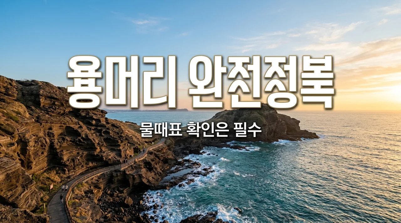 용머리해안 물때표 확인법과 관람 꿀팁: 실패 없는 제주 여행