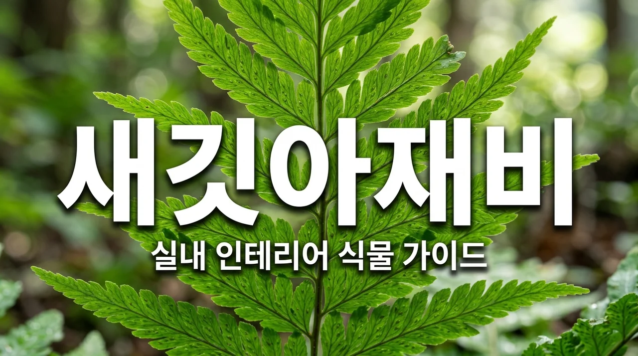 새깃아재비 키우기 방법: 실내 인테리어 고사리로 추천하는 이유