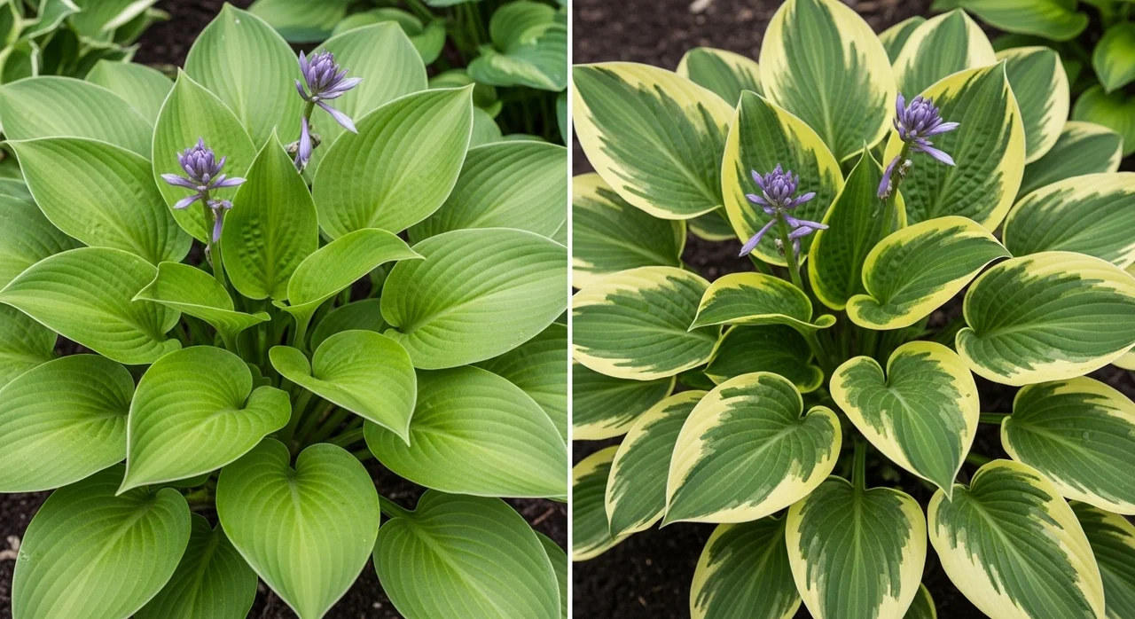 일반 비비추 vs 흑산도비비추 비교