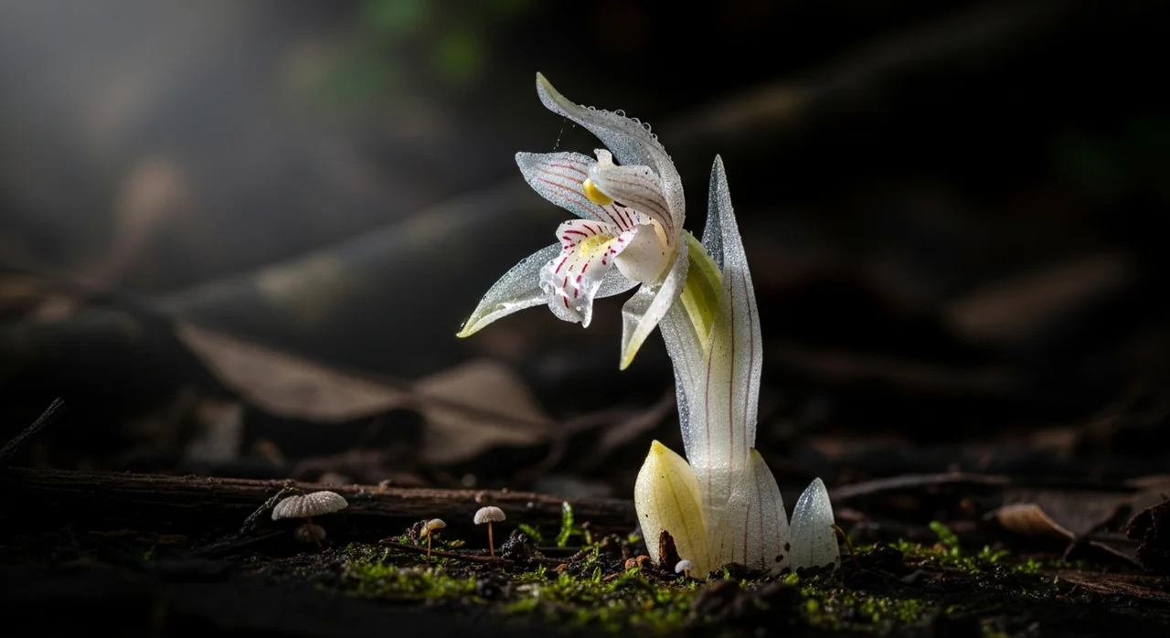 무엽란이란 무엇인가? 잎 없는 신비함에 대하여