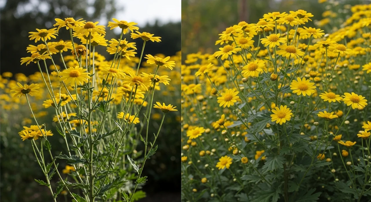 키큰산국과 일반 산국의 차이점
