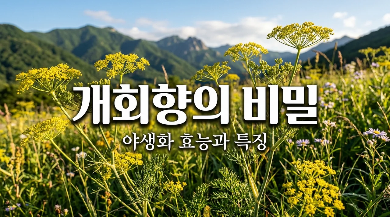 개회향 효능과 특징, 산행 중 만나는 신비한 야생화 이야기