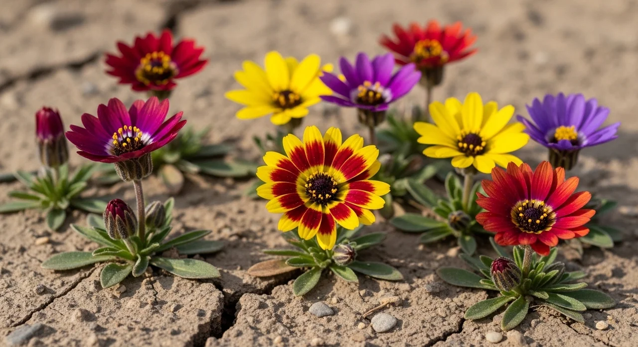주의사항: 왜 꽃과 잎이 함께 없을까?