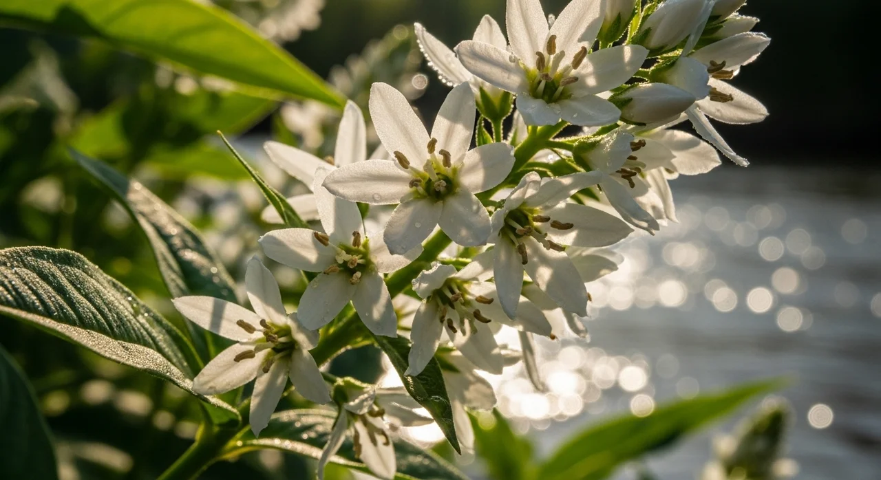 물까치수염, 그 매력적인 하얀 꽃차례의 정체