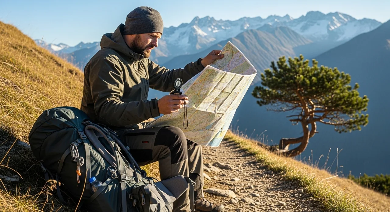 설앵초를 관찰하기 위한 산행 스텝