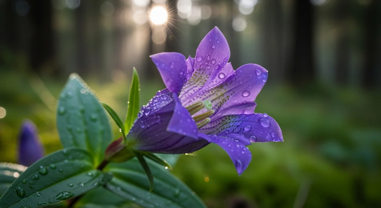 좁은잎덩굴용담, 산길에서 만나는 보랏빛 매력