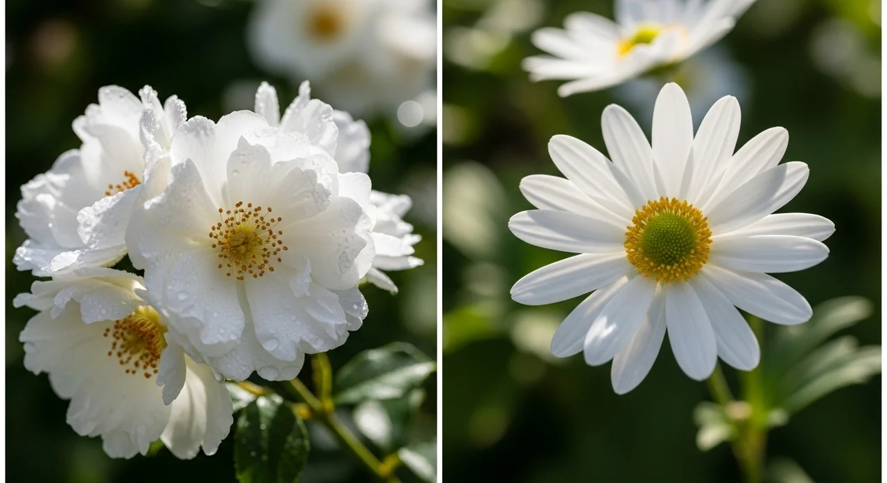 흰인가목 vs 찔레나무 한눈에 비교하기