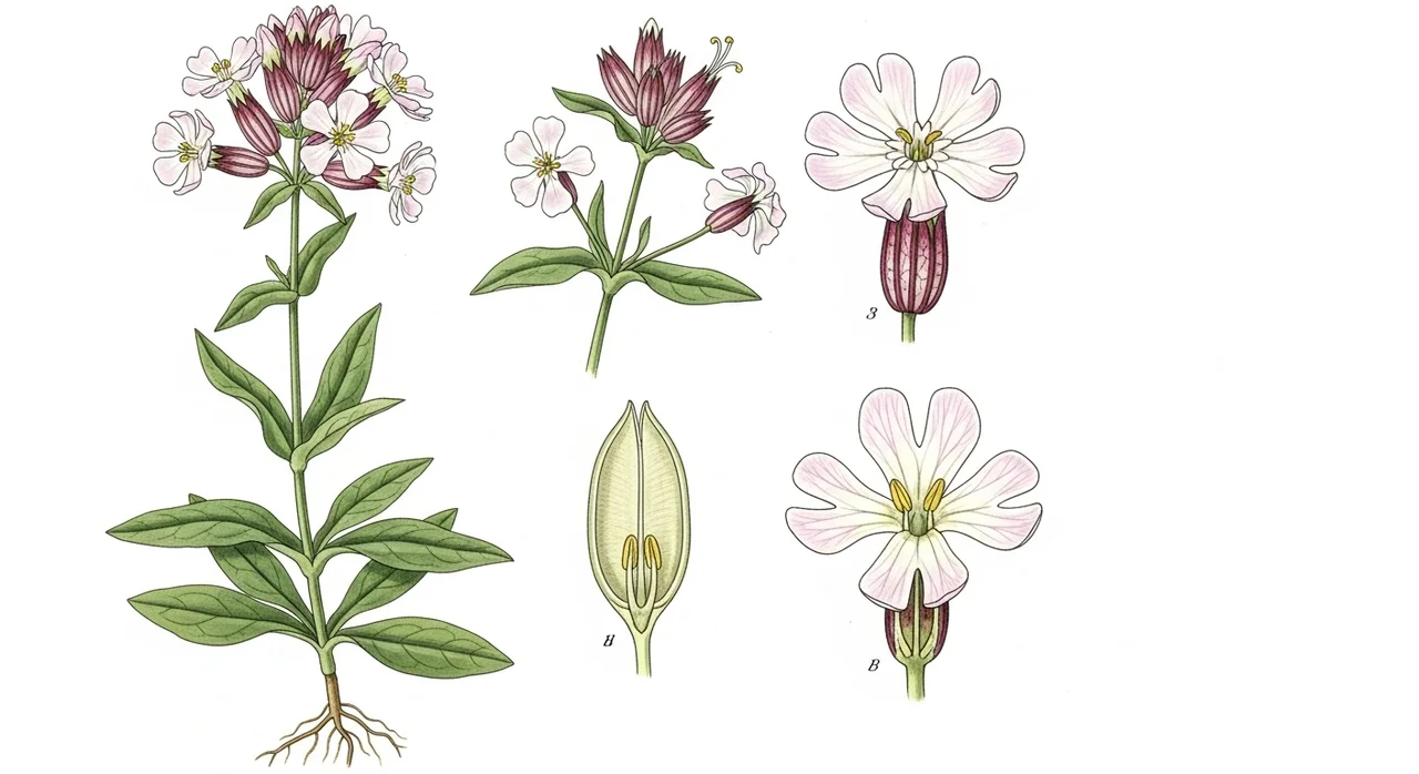 가는다리장구채의 식물학적 특징 한눈에 보기