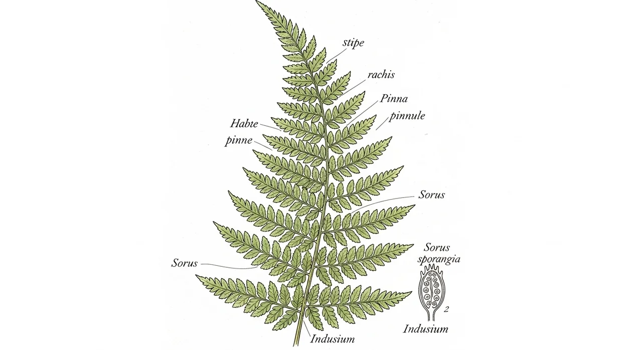 거꾸리개고사리 핵심 식별 포인트
