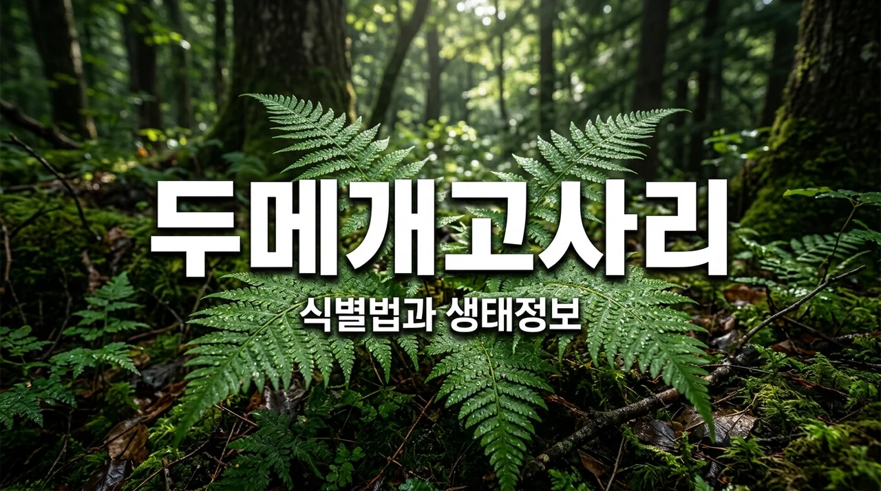 두메개고사리 특징과 식별법: 고사리 애호가가 알아야 할 정보