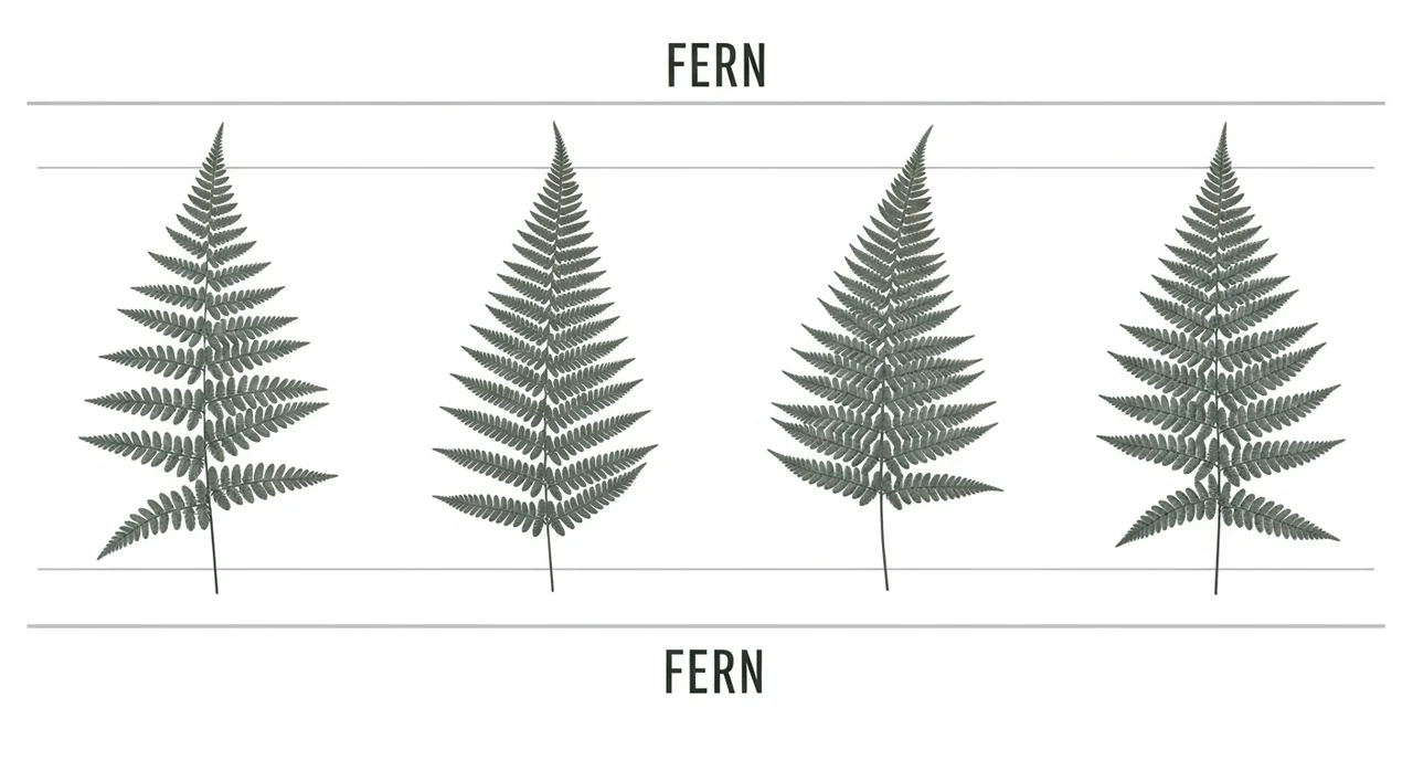 비슷한 고사리들과의 차이점 한눈에 보기