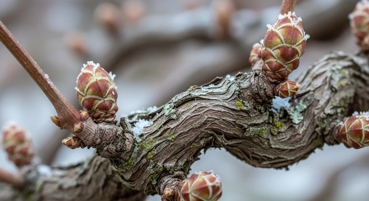 겨울철에도 빛나는 먹넌출의 특징