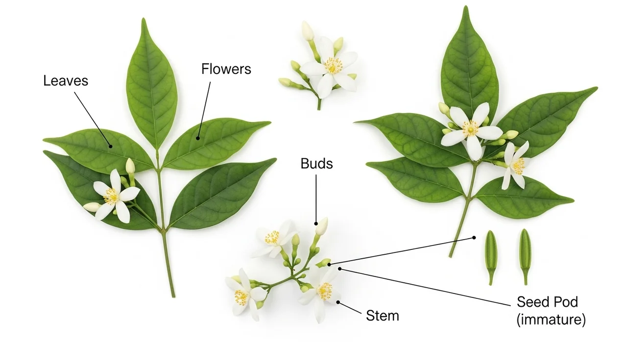 선백미꽃 식별을 위한 주요 특징 비교