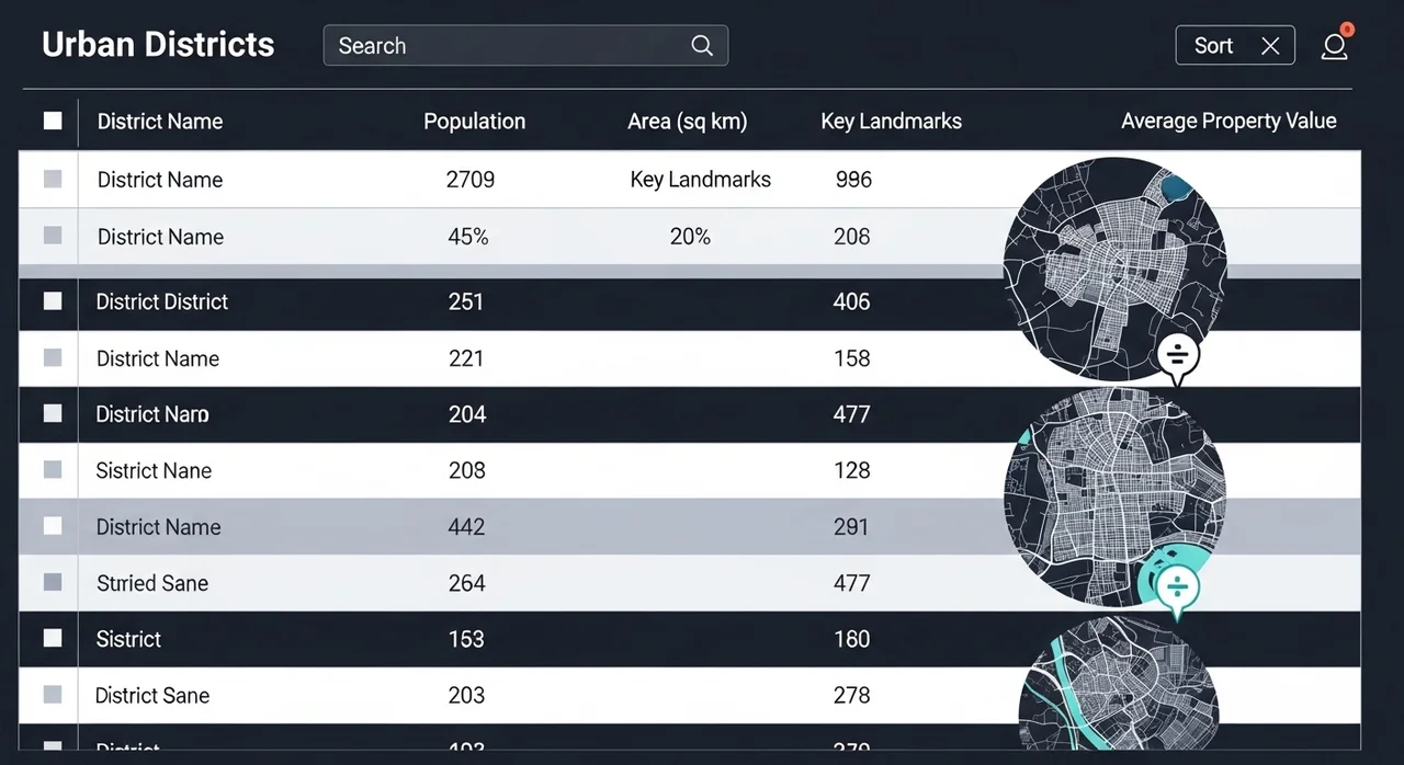 대전 5개 구별 지원금 현황 비교