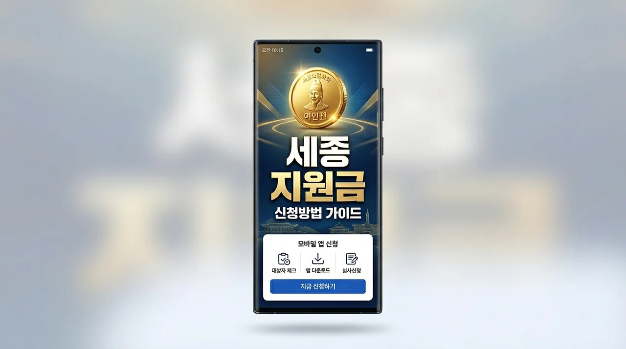 세종시 민생지원금 신청방법 및 여민전 포인트 전환 완벽 정리