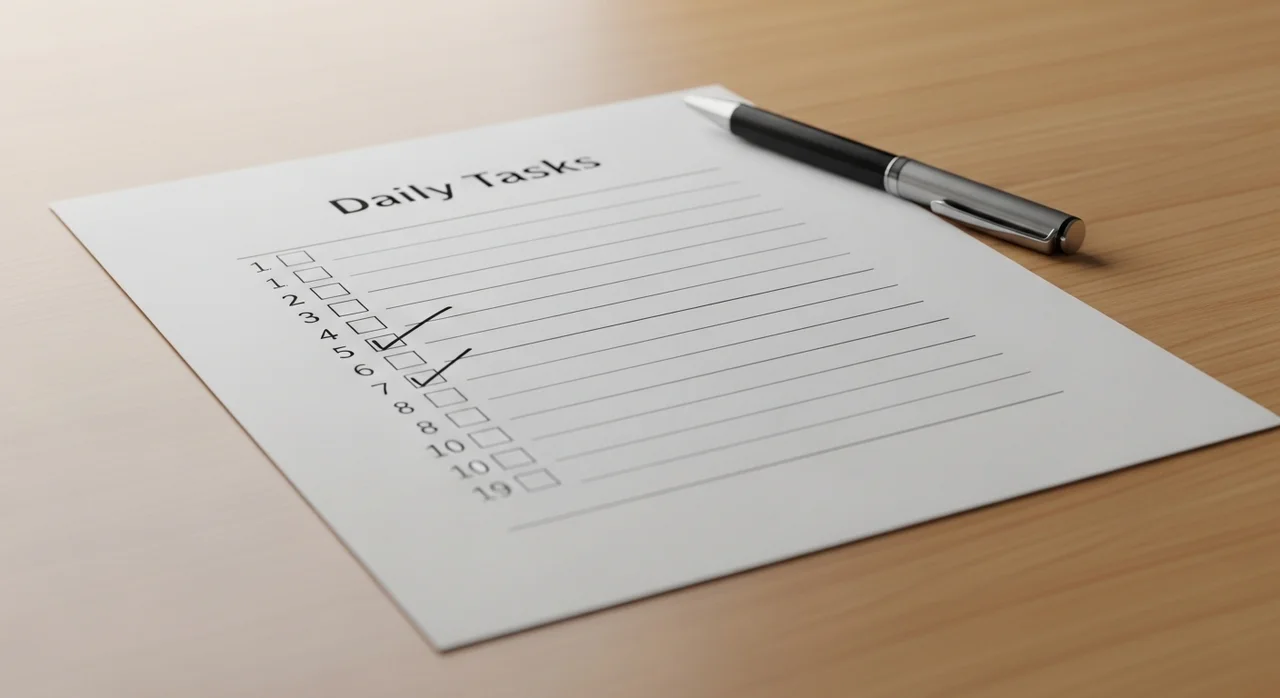 준비물 체크리스트 확인하기