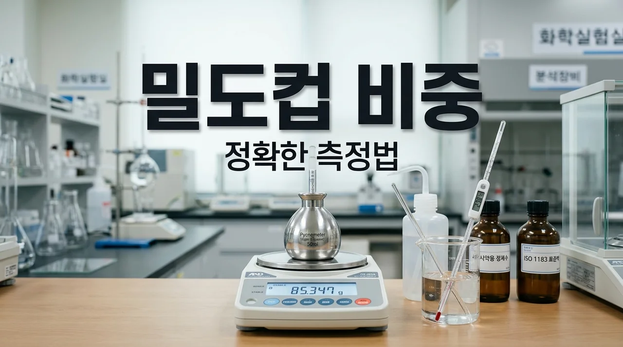 밀도컵 활용법: 산업 현장과 실험실에서 정확한 비중 측정하기