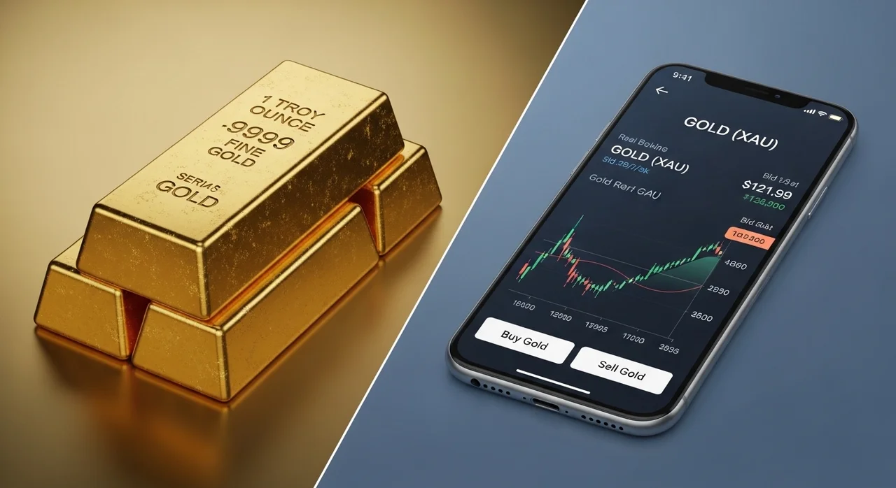 금투자 유형: 골드바 vs 금통장