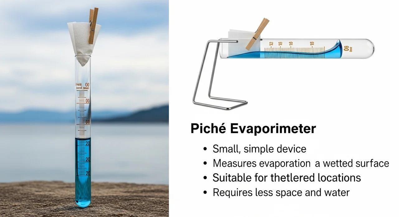 다양한 유형의 증발계 비교