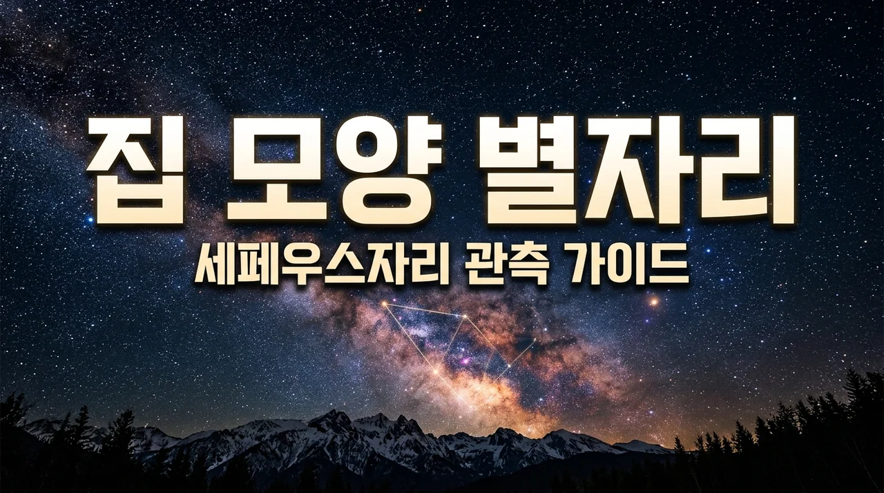 세페우스자리 집 모양 찾는 법, 가을 밤하늘 별자리 여행