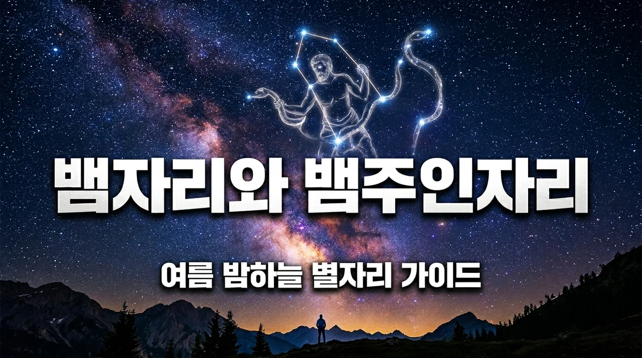 뱀주인자리와 뱀자리, 여름철 밤하늘에서 찾는 신비로운 별자리 이야기