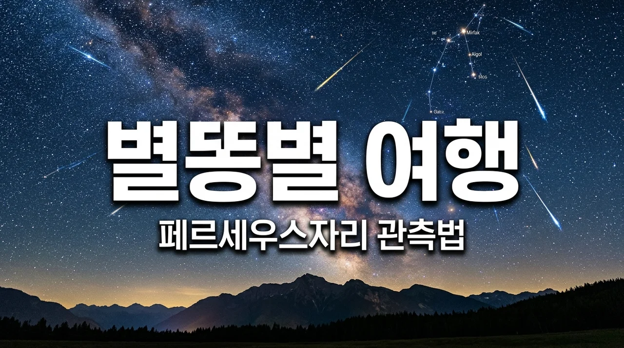 페르세우스자리 유성우 관측 가이드: 잊지 못할 밤하늘 여행