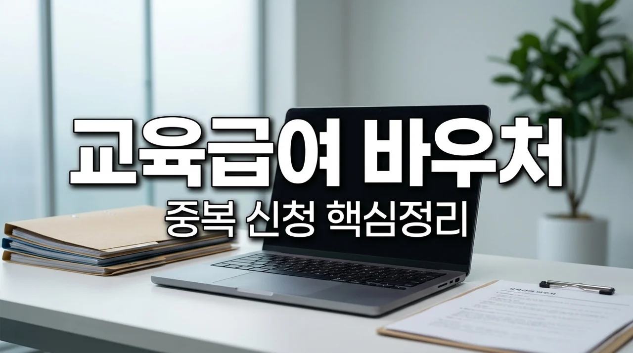 2026년 신규 수급자 주목! 교육비·교육급여 바우처 중복 신청 방법