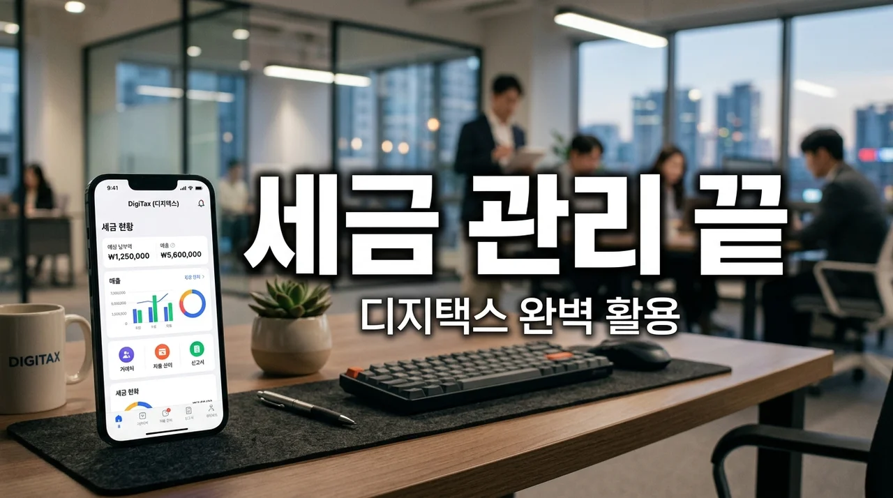 디지택스 사용법 및 1인 사업자 세무 기장 효율적으로 하는 법