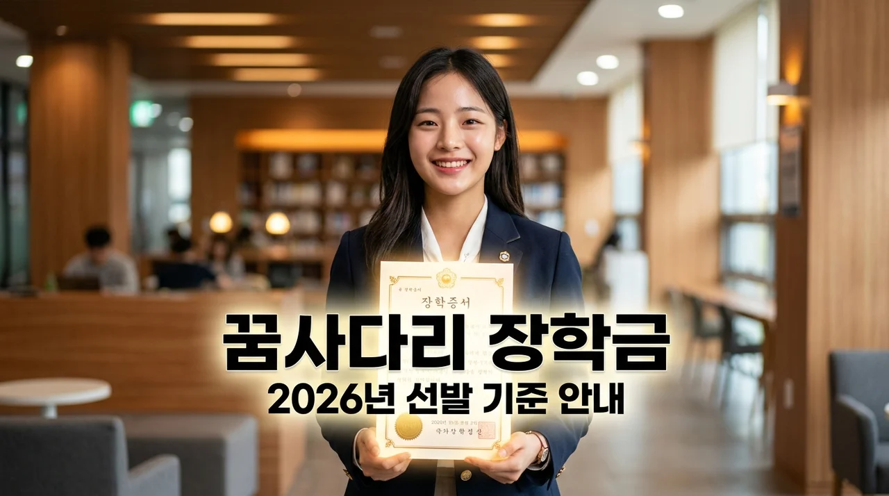 2026년 꿈사다리 장학금: 월 25만원 장학생 선발 기준 총정리