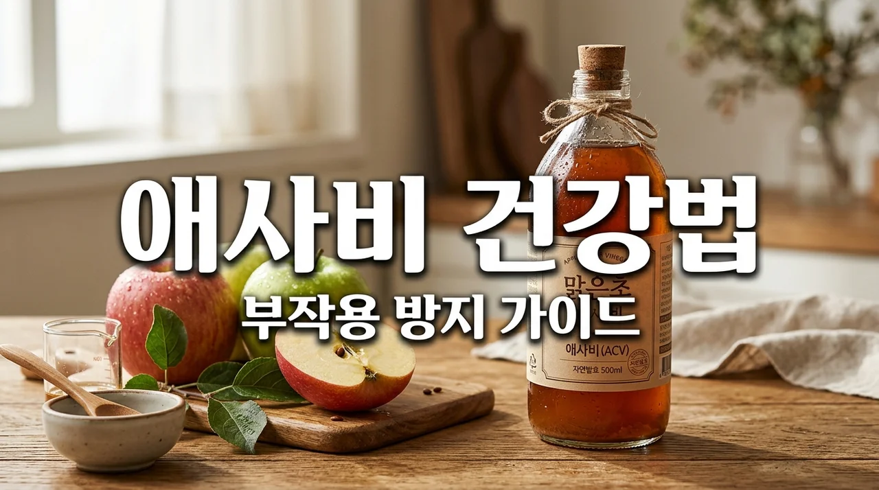 혈당 다이어트 열풍! 애플사이다비니거 부작용 없이 먹는 법