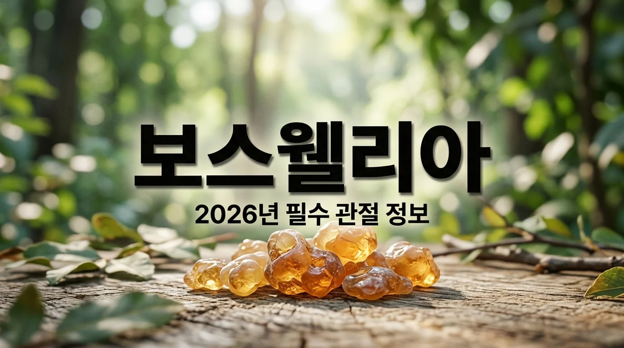 관절 건강의 혁신 '보스웰리아' 2026년 인상된 지원금만큼 핫한 이유
