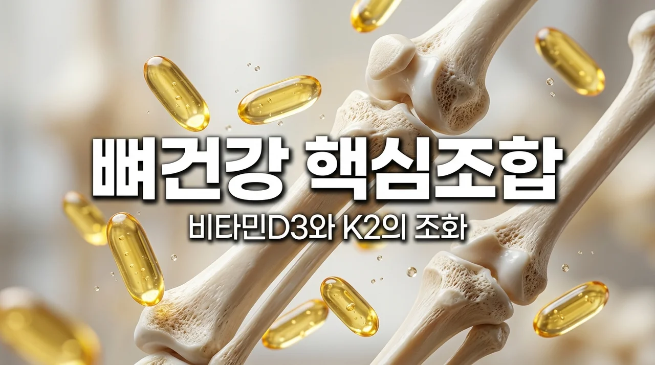 비타민D3와 K2의 황금 조합, 뼈 건강을 위한 최적의 비율은?