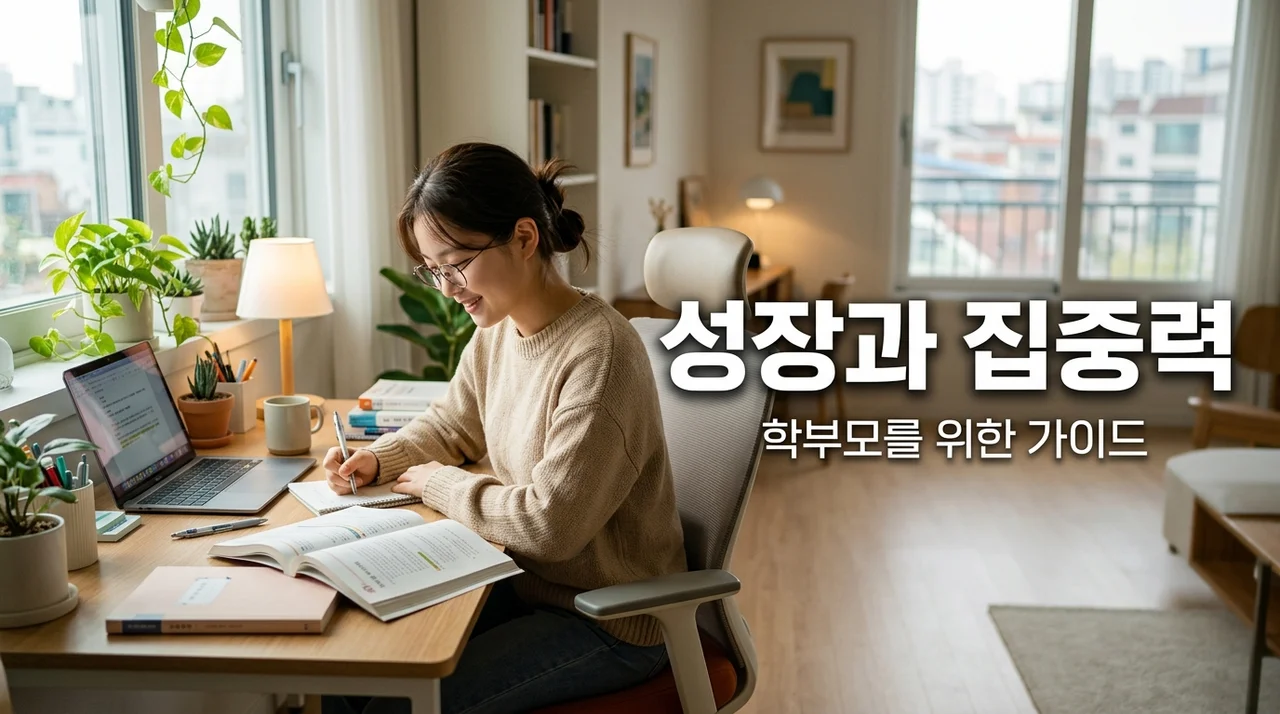 학부모를 위한 청소년 성장과 집중력 향상 실전 가이드