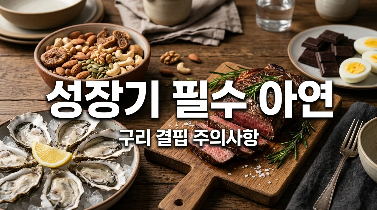 성장기 아연 섭취, 면역력은 높이고 구리 결핍은 피하는 법