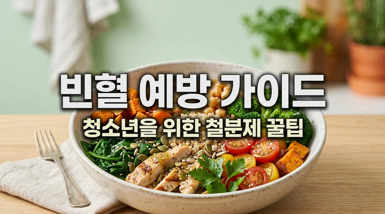 청소년 빈혈 예방 철분제, 변비 부작용 없이 먹는 꿀팁