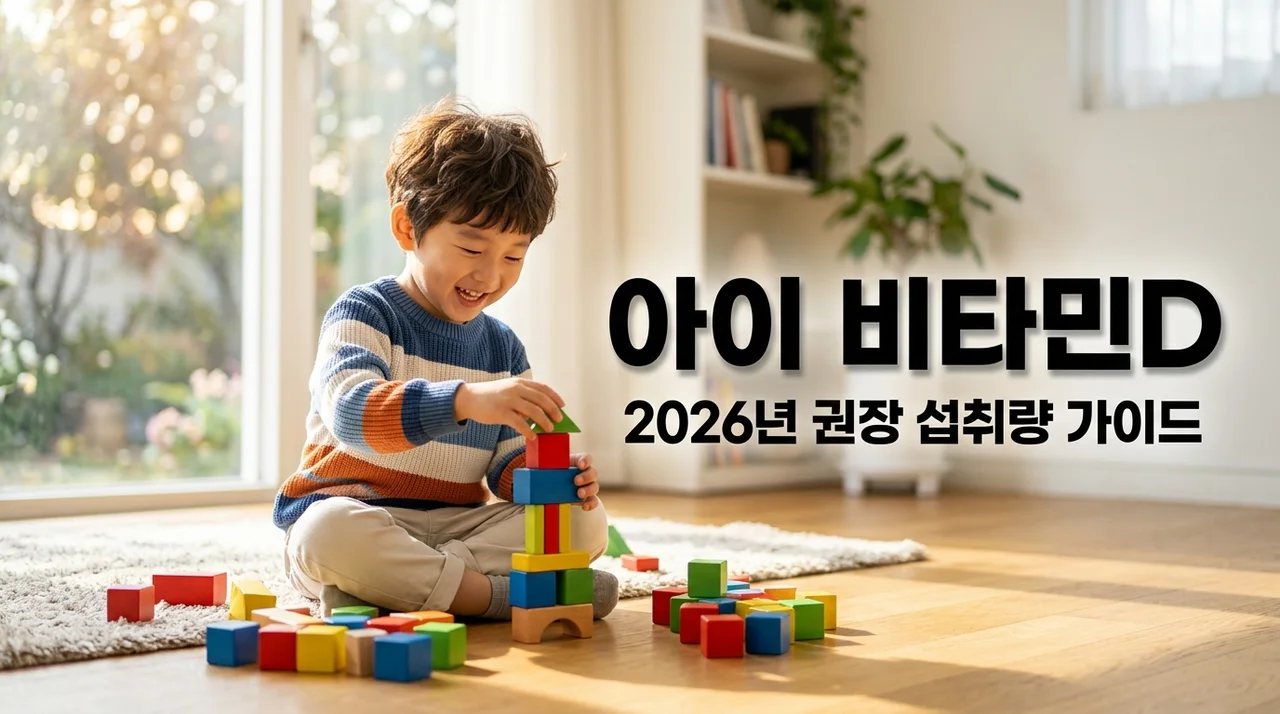우리 아이 뼈 건강 챙기는 '비타민D' 2026년 권장 섭취량 완벽 가이드