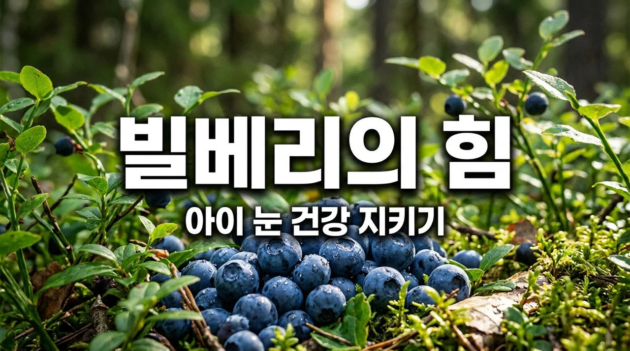스마트폰 중독 아이 눈 건강, 빌베리 추출물 효능으로 지키기