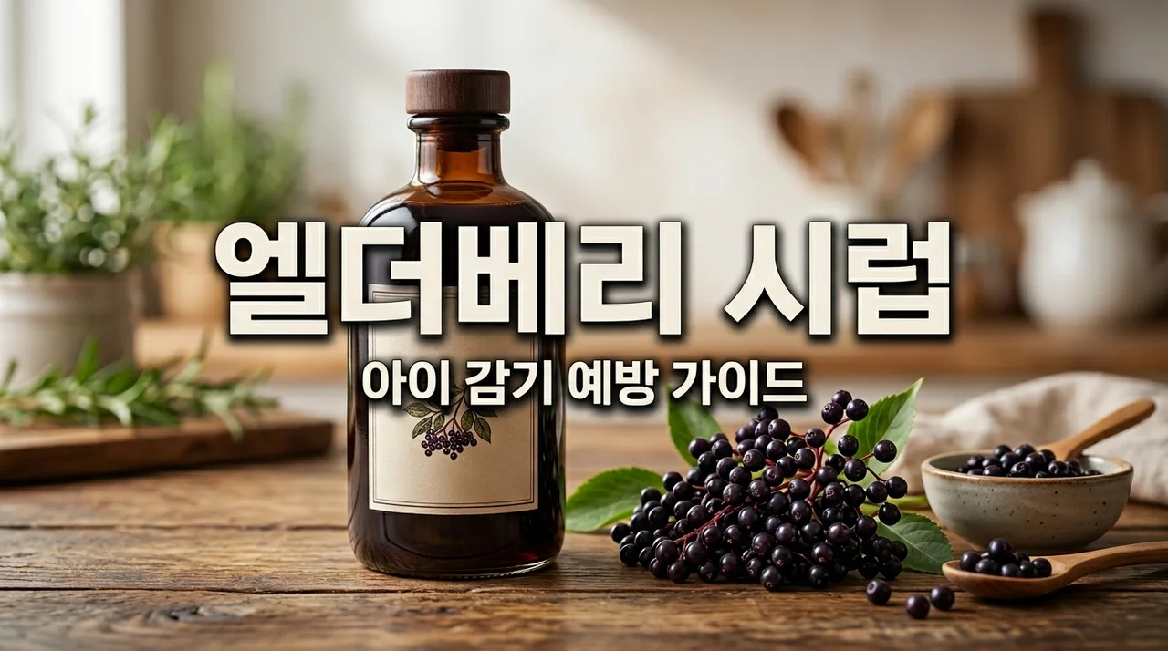 아이들 감기 예방 엘더베리 시럽 효과와 당분 섭취 주의점