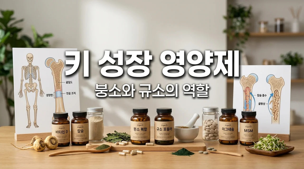 키 크는 영양제, 뼈 건강 돕는 '붕소'와 '규소'의 비밀