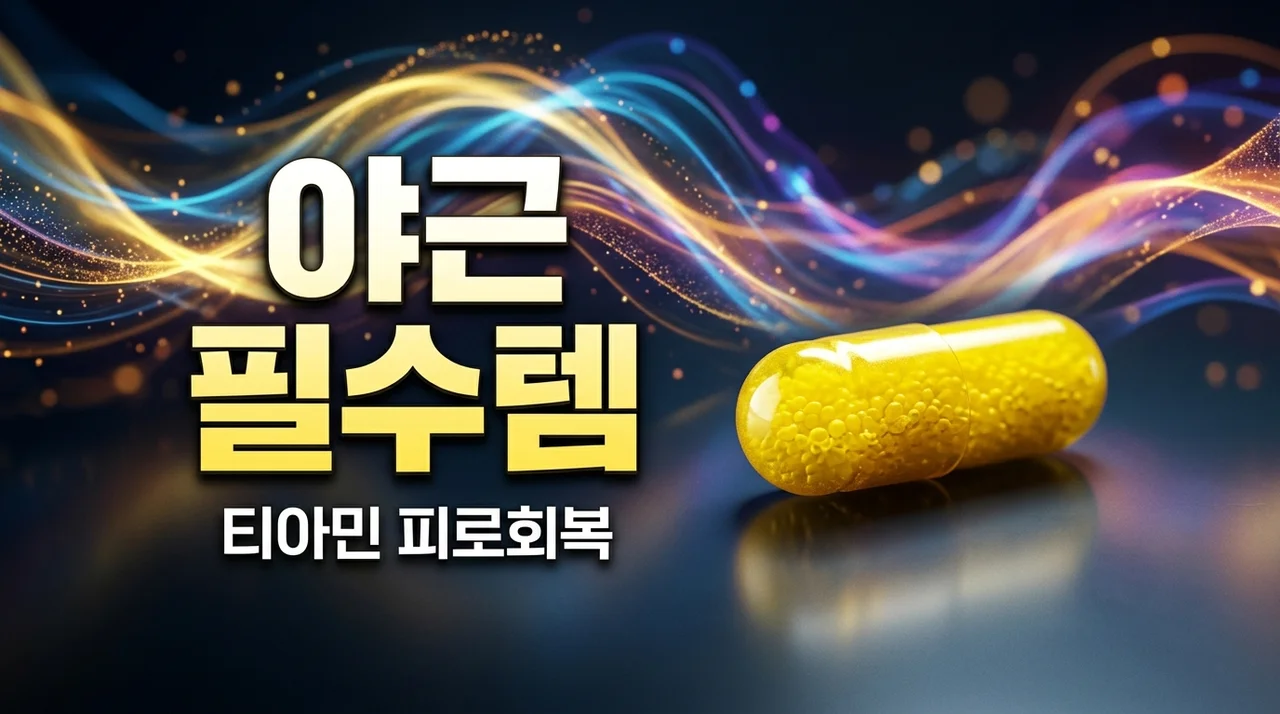 야근 필수템 비타민B1 티아민, 알코올 분해와 피로 해소 핵심