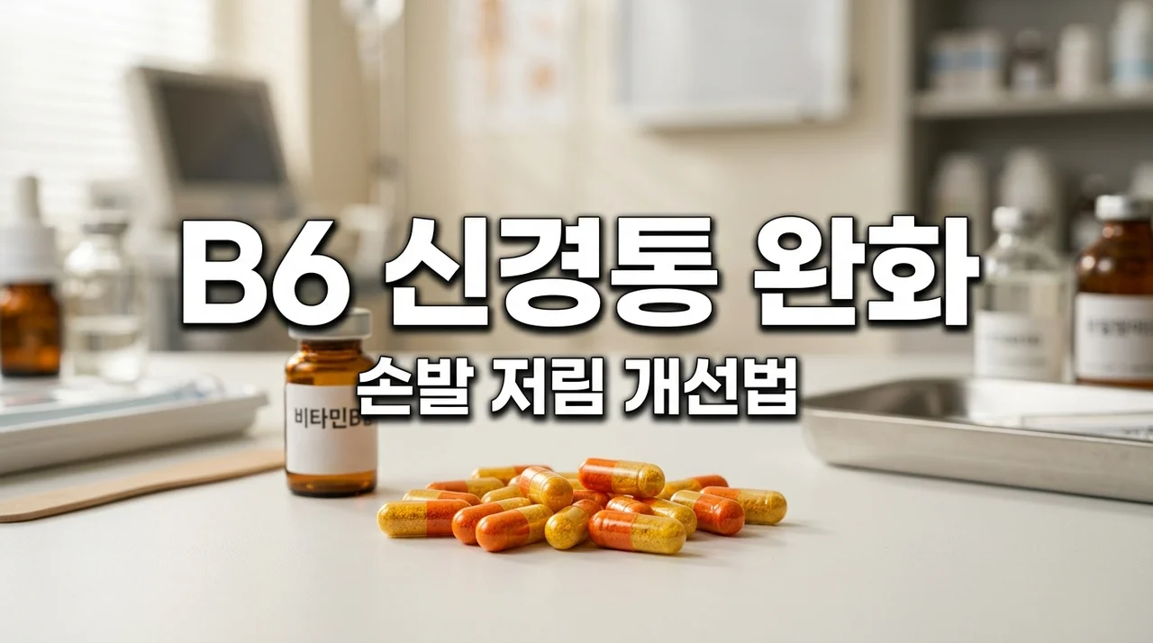 고함량 비타민B6 피리독신 효능, 신경통 완화와 손발 저림 개선 가이드